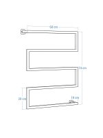 Wand-Handtuchhalter Long Loft Edelstahl M - Image 5