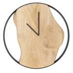 Wanduhr Holz in Metall Loft 40 cm