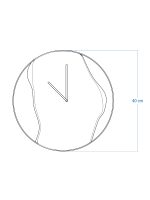 Wanduhr Holz in Metall Loft 40 cm - Image 6