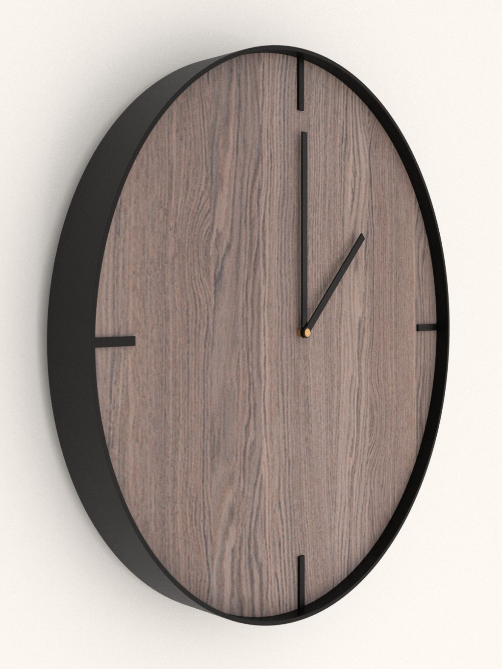 Wanduhr Holz in Metall Minimo 40 ccm - Image 3