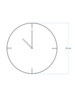 Wanduhr Holz in Metall Minimo 40 ccm - Image 4