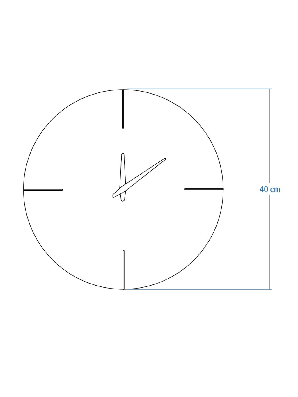 Wanduhr Holz Atro 40 cm - Image 4