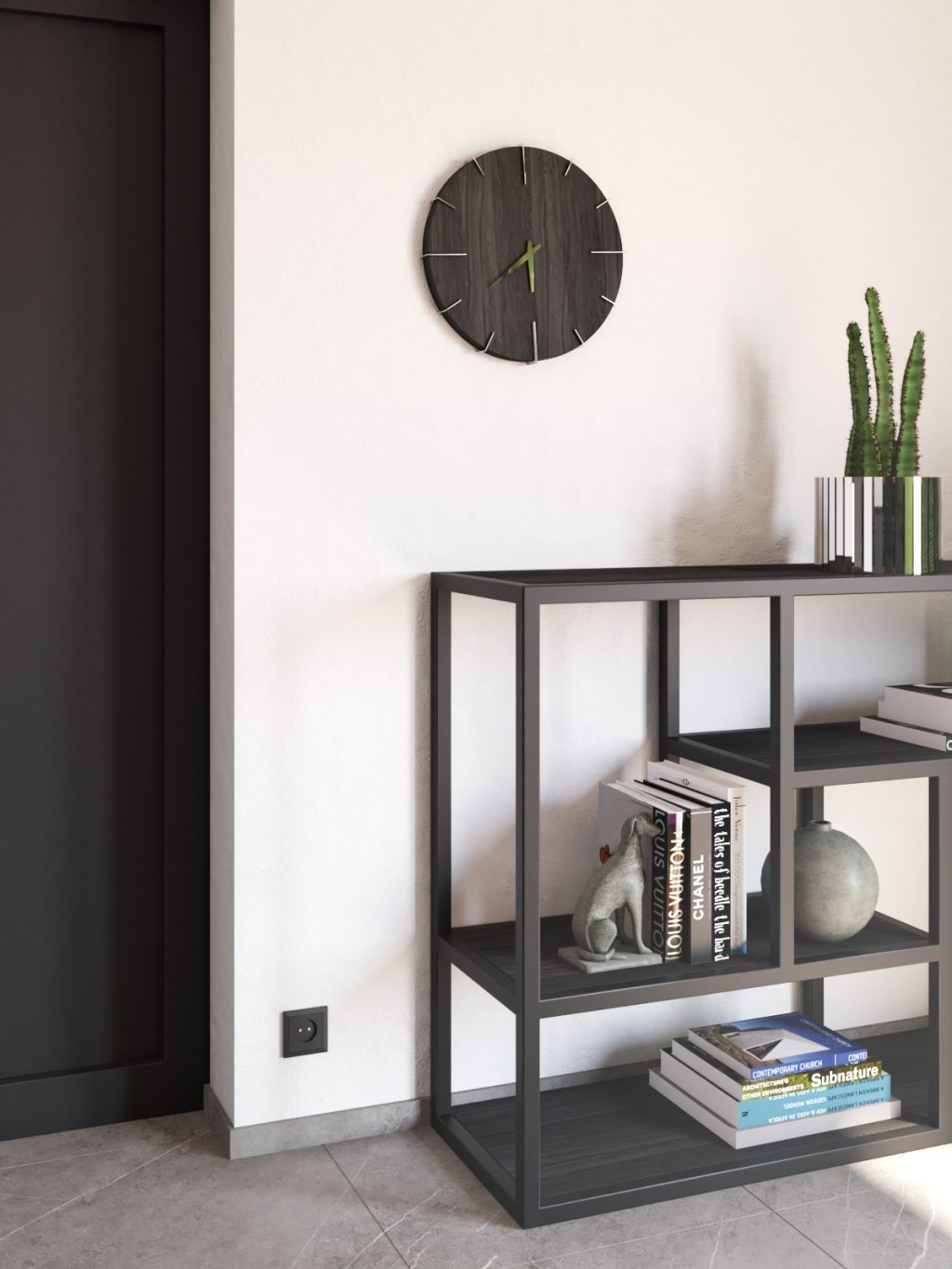 Wanduhr Holz Karbo 40 cm - Image 2