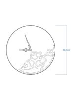 Wanduhr Holz in Metall mit Aufdruck Mano 30 cm - Image 4