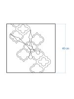 Holz Wanduhr inkrustiert Marokko 40 cm - Image 4