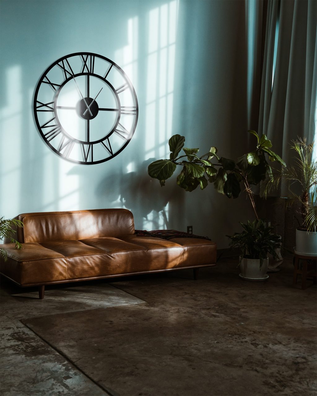 Metalluhr groß Roma loft 90 cm - Image 4