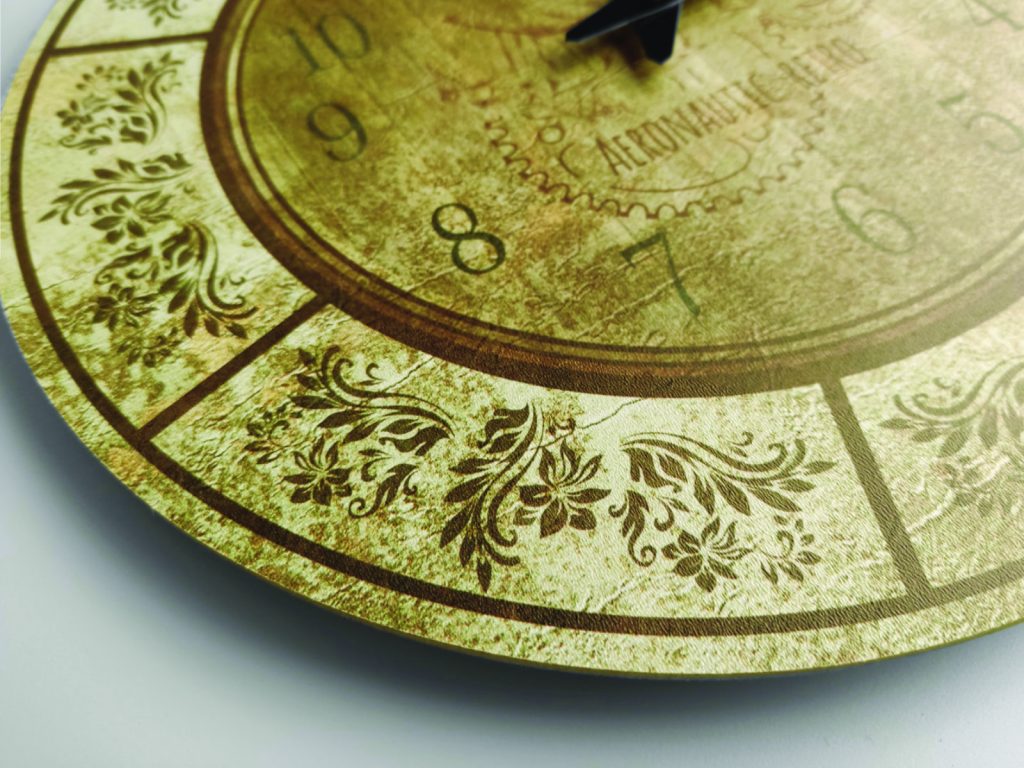 Wanduhr gold hell 60 cm - Image 2