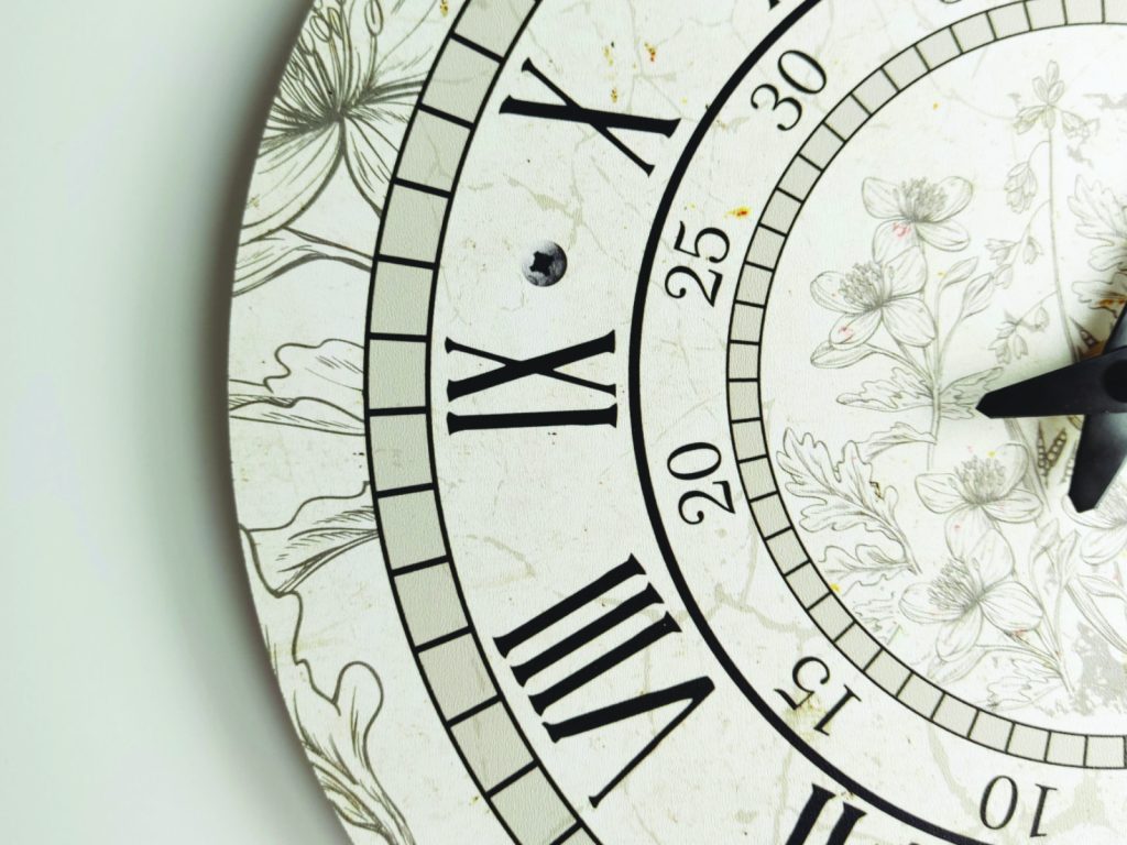 Wanduhr groß Hahnenfuß 80 cm - Image 2