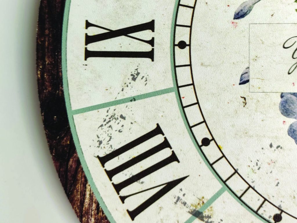 Wanduhr groß  Veilchen 80 cm - Image 4