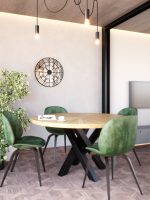 Wanduhr mit Spiegel Metall Big Ben 60 cm - Image 2