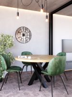 Wanduhr mit Spiegel Metall Big Ben 70 cm - Image 2