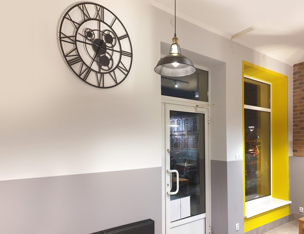 Metalluhr groß Loft mit Getriebe 80 cm - Image 2