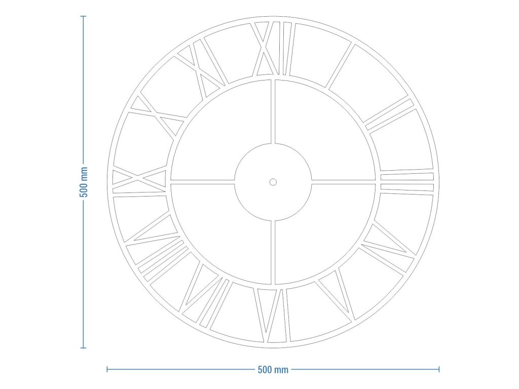 Metalluhr Roma loft 50 cm - Image 4