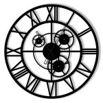 Metalluhr Loft mit Getriebe 60 cm