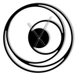 Metalluhr Spirale 60 cm