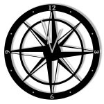 Wanduhr Windrose 40 cm