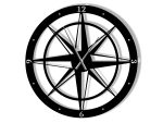 Wanduhr Groß Windrose 90 cm