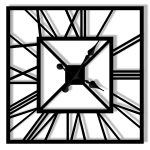 Wanduhr Metall Art deco 60 cm