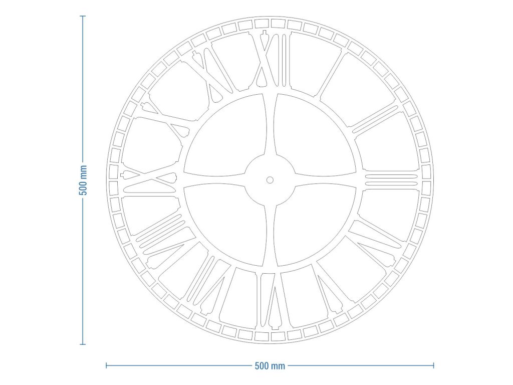 Wanduhr Metall Bahnhofsuhr 50 cm - Image 7