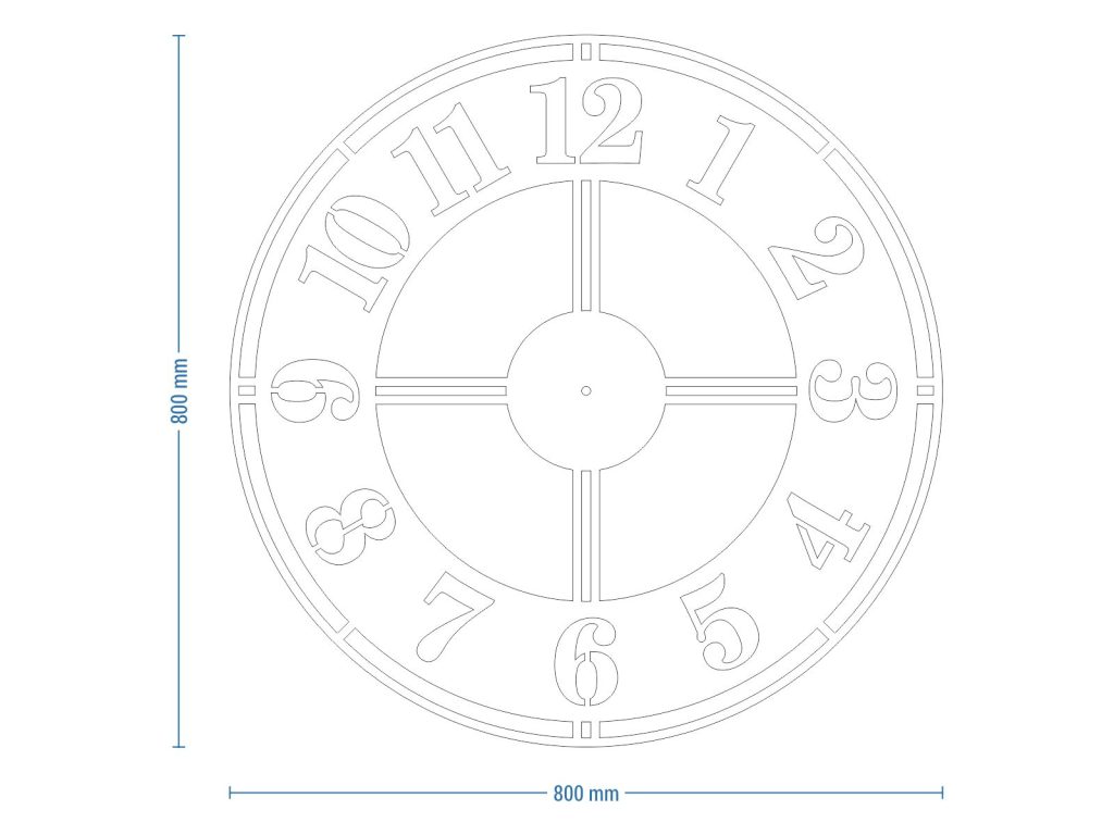Wanduhr Metall groß Classic II 80 cm - Image 3