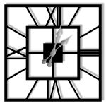 Wanduhr Metall Plaza 40 cm