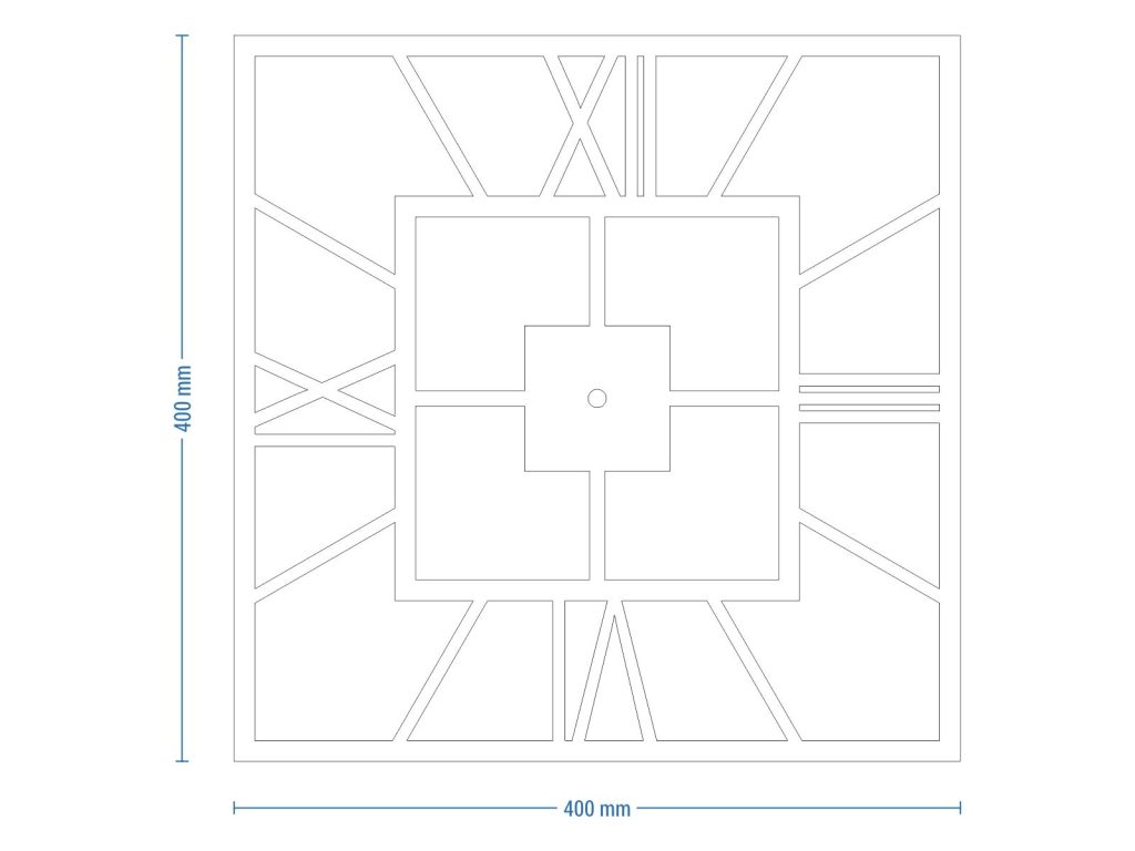 Wanduhr Metall Plaza 40 cm - Image 4