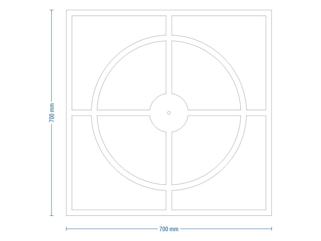 Wanduhr Simple 70 cm - Image 5