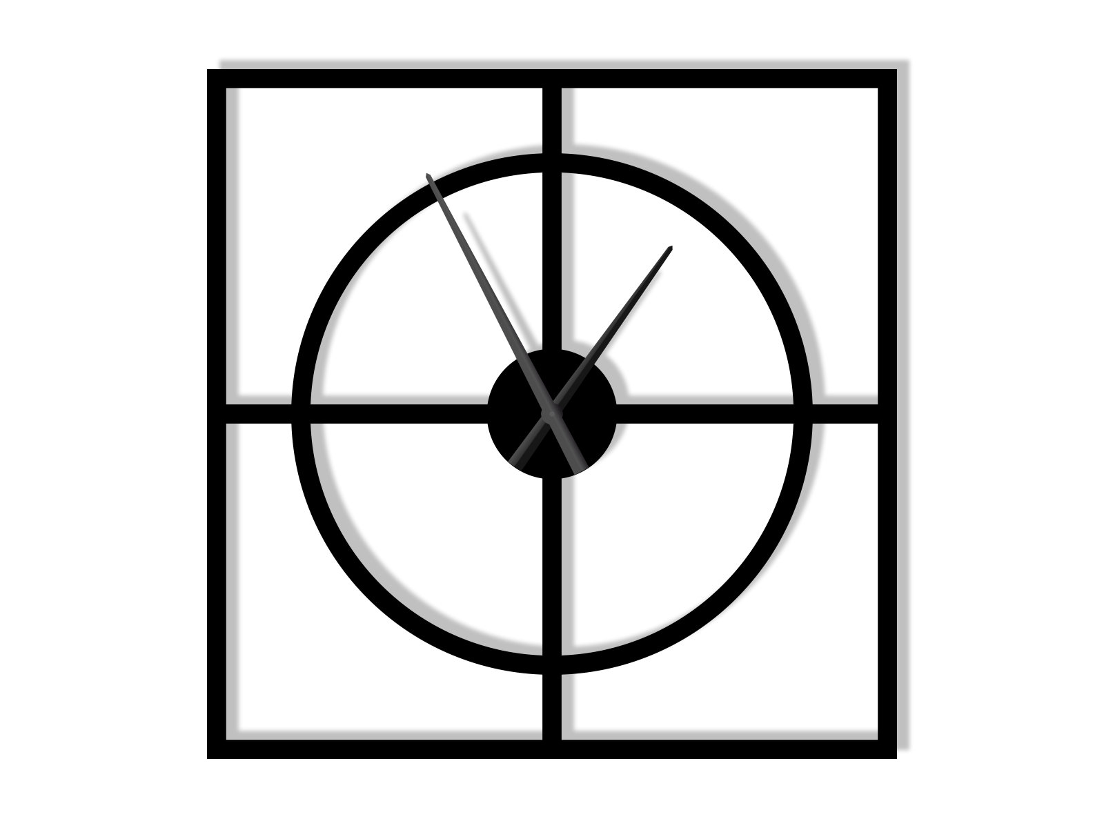 cien Wanduhr Groß Simple 80 cm - Image 1