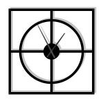 Wanduhr Groß Simple 90 cm