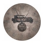 Große Hängeuhr Retro Cars 80 cm